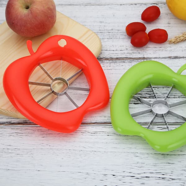 8-bladet rustfritt stål slicer, ultraskarp eplekutter, opptil 10,3 cm