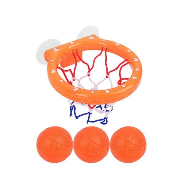Baby Basketball Kurv, Børn Basketball Kurv Mini Basketball Kurv Sæt med 3 Stykker Bolde, Badelegetøj, Mini Basketball Kurv med Sugekop (Almindelig)