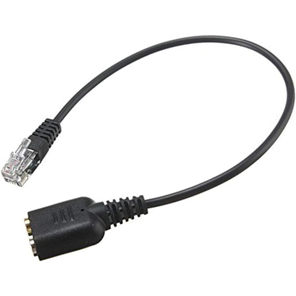 Han til 2 x 3,5 mm hun jackstik hovedtelefon telefon mikrofon lyd splitter adapter kabel til fastnet