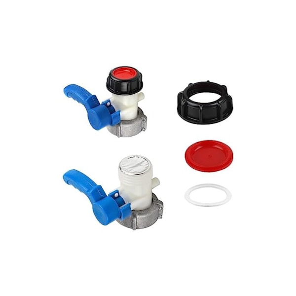 (75 × 75 × 131) Hanan säiliö 1000l adapteri 1000L DN50 (75mm) IBC-säiliöliitäntä Elintarvike-adapteri Säiliöhana IBC-säiliöliitin IBC-perhonen