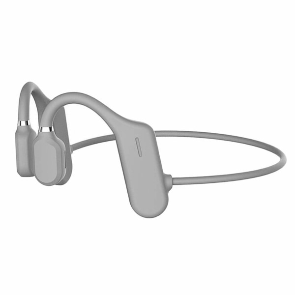 Open Ear Wireless Wire Bone Hodetelefoner Svettetett Sports (grå)