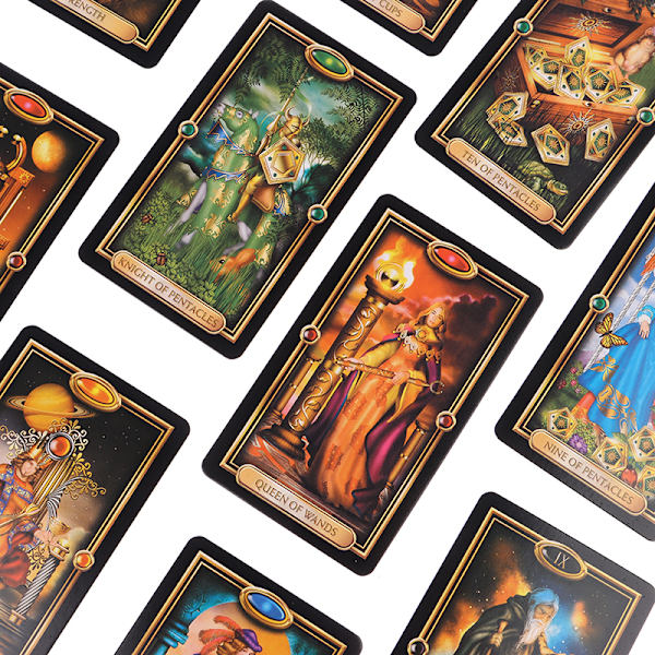 The Gilded Tarot Kortstokk Spill Leke Divinasjon Orakel Veiledning