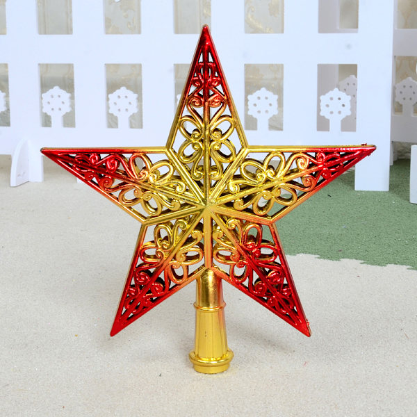 1 Pakke Stjerne Juletræstop Juletræstop Ornament