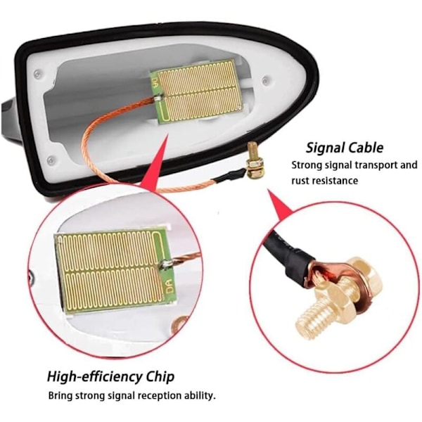 Bilaleron av bilhai, for Ford Mondeo 2012-2014/Focus MK3 2011-2018. Perfekt rom for FM-signalantennen til kjøretøyet, a