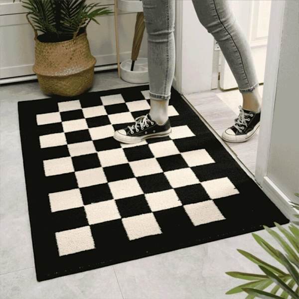 Dörrmatta inomhus, halkfri, vattenabsorberande, fläckavvisande entrématta för entré, uteplats 50x80cm