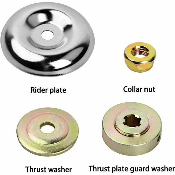 6-delars kit Inspeaks Debrusaille och metall Debrusaille, metallhastighetslåda, långt universellt fixeringskit, trädgårdsadapterkit