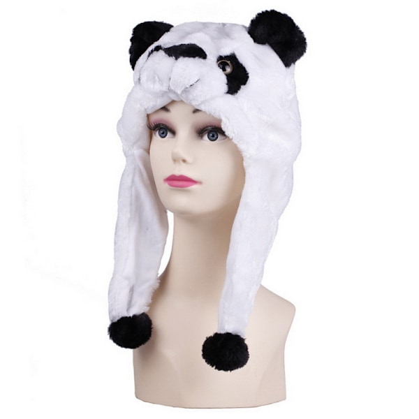 Plush Dyrehatt for Barn og Voksne Tegneseriehatt Barnehage Foreldre-Barn Rekvisitter Hatt Hodeplagg