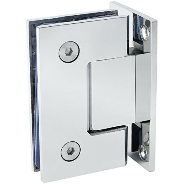 Hinge Stainless Steel Frameless Glass Door Hinge Shower Room Hinge for Two-Way Glass Door(4mm 90 Degree Welding Clamp 304 Light)