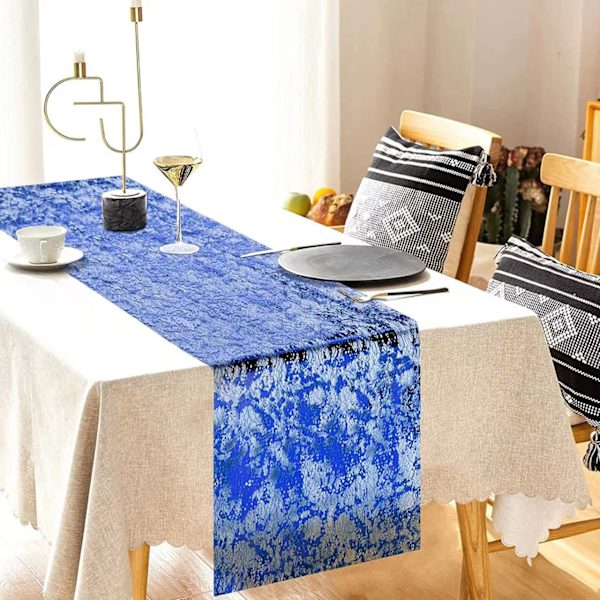 Bordløper 28cmx5m, Nettbordløper med gullfolie, Metallisk bordbånd, Blankt bordløper, til bryllup, bursdag, fester, feiringer