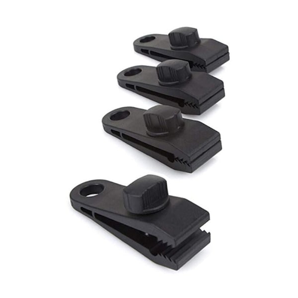 Planklämma, Fästklämma Spännare Stöd för Presenning Tält Canvas 8-pack, Svart, 82 x 26 mm
