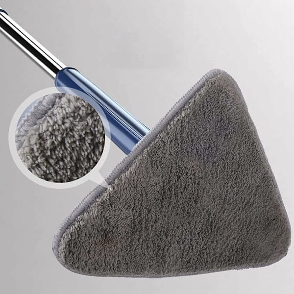 Dammtorkare och tvätt roterande rengöring justerbar 360 ​​° & med 5 trasor, mikrofiber med automatisk kompressionsfunktion vatten för tak och
