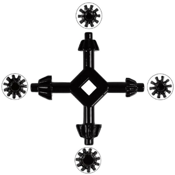 Rørskiftenøkkel Fire i én multifunksjons chucknøkkel Universal chuckkombinasjon 3/8'' og 1/2''