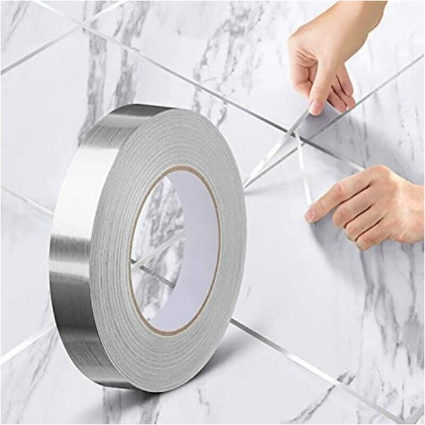 1 stk. Selvklebende dekorativ rull, Bånd PVC Plate Selvklebende gulv, Vanntett Miliage Gulv Selvklebende stripe for gulv, vegger, tak, dører og vindu