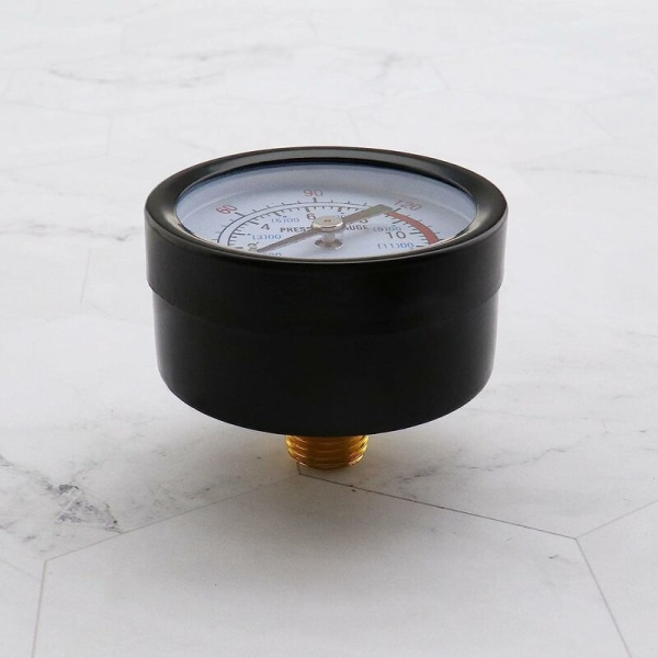 Luftkompressor tryckmätare, tryckmätare för komprimerad luft 0~180 PSI, 0~12 bar, 42mm diameter tryckmätare mätinstrument för skruvkompressor