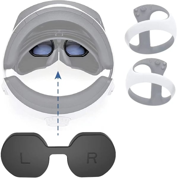 Linsskyddskåpa kompatibel med Ps Vr2, silikon dammtät anti-scratch skyddskåpa för Playstation Vr2 glasögon