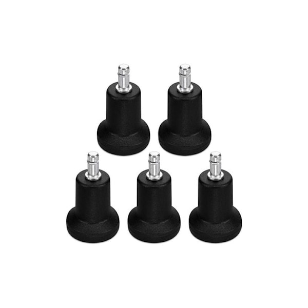 Golvskydd för svängbar skrivbordsstol, ersättningsstol, pall med fasta rullar, svängbar plaststol för skrivbordsstol, 5 st, 10/22 mm