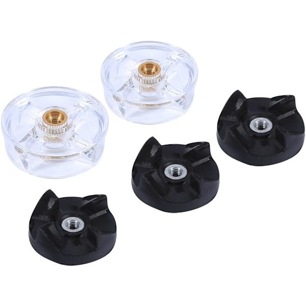 Dele til 2 Base Gear 3 Blade Gears Reservedele til Magic Bullet 250W Juicer Mixer Metal Material Sort Kompatibel til Hjemmekøkken Nem at bruge og rengøre