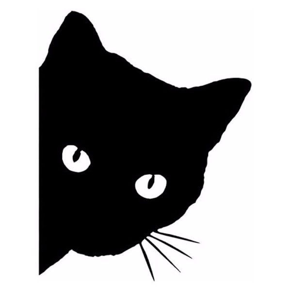 Katt bilklistremerke