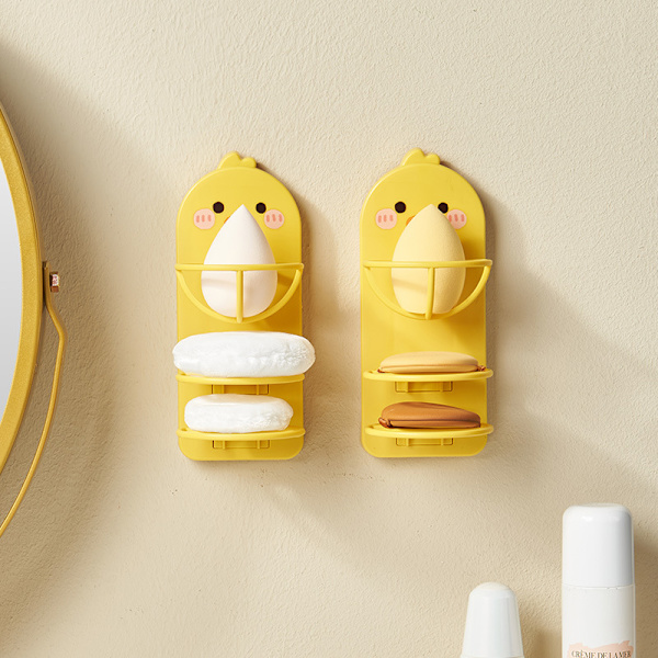 2 stk. Puff Stand Stand Blender Blender Makeup Sponge Æg Holder Puff Holder Rejse Svamp Beholder Kosmetisk Svamp Tørrestativ