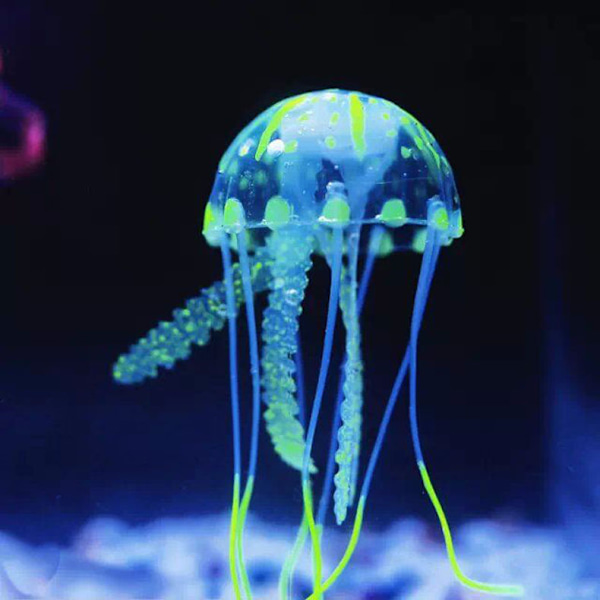 6 Akvariefisktank Glødende Maneter Dekorasjon Ornament