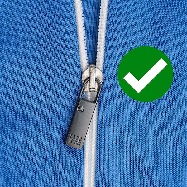 Dragkedja reparation drar, set med 2 svarta ersättningsdragkedjor, universell dragkedja öppning Ø 1 mm kappa, resväska, ryggsäck, reparationsflik för dragkedja