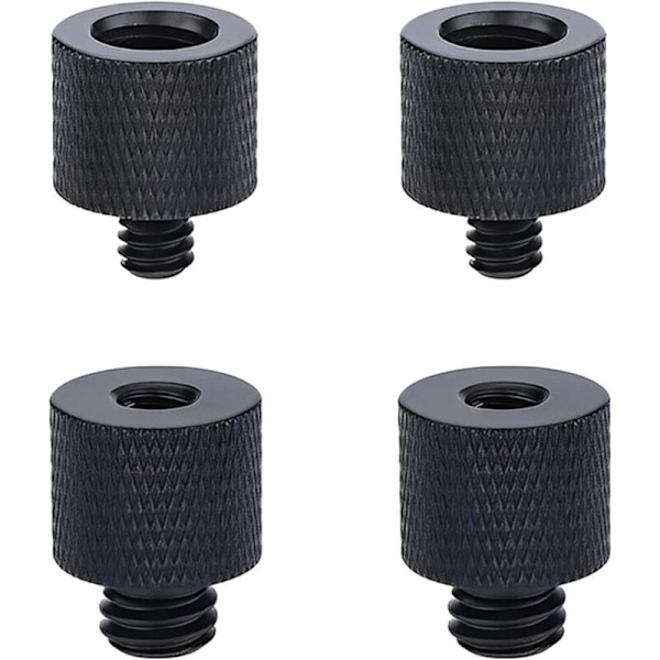 Kappaleet Kameran Ruuvin Sovitin 1/4\" Uros - 3/8\" Naaras ja 3/8\" Uros - 1/4\" Naaras Kierre Sovitinsarja Kameran Monitorille, Mikrofonin Jalustalle, Telineelle