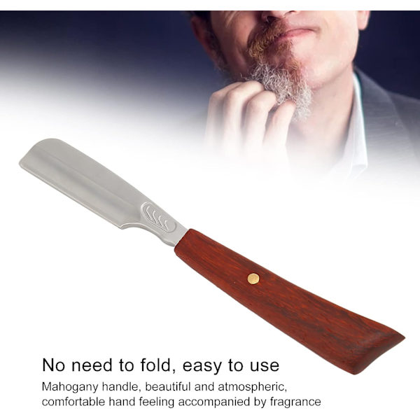 Ögonbrynsrakare för kvinnor, Japansk zinklegering Barber Razor Rakblad Rakhyvel Salong Vikbar Rakning Hårtrimmer för Män Kvinnor Ansikte (Utan blad