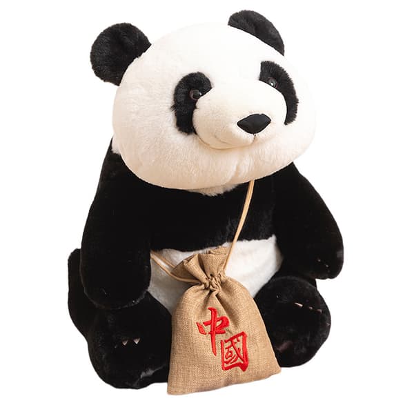 Panda pehmolelu - Eläväiset yksityiskohdat - Arvokas kumppani - Musta