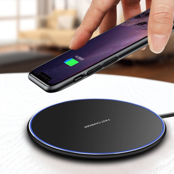 Wireless charging ultra-thin wireless charging desktop mobile phone fast charging USB wireless charging board