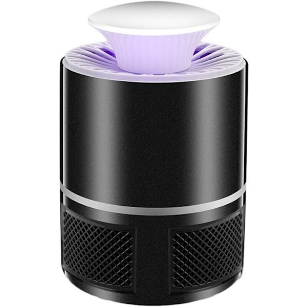 Hem inomhus smart ljuskontroll USB myggdödare bärbar myggfångare fotokatalysator (365 svart)