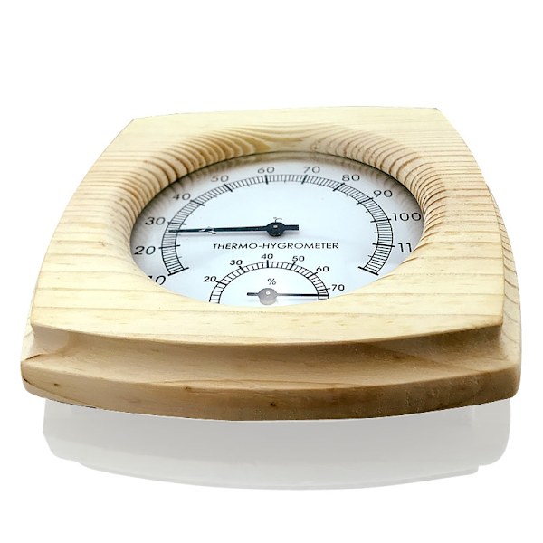 Bastutermometer Trä Termohygrometer Termometer Hygrometer Ångbastu Tillbehör