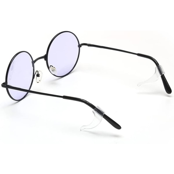 Ørekroker for briller (klare) 6 par, komfortabel, sklisikker silikonlinseholder for sportsbriller Temple Tips