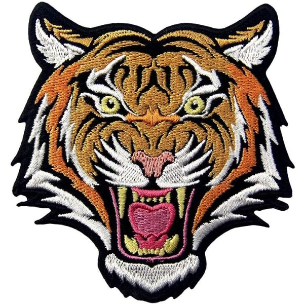 Tactical Roaring Tiger Head Brodered Patch, Animal Brodered