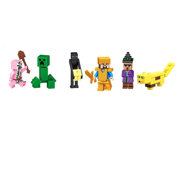 Minecraft building block minifigure toys(16 pieces)