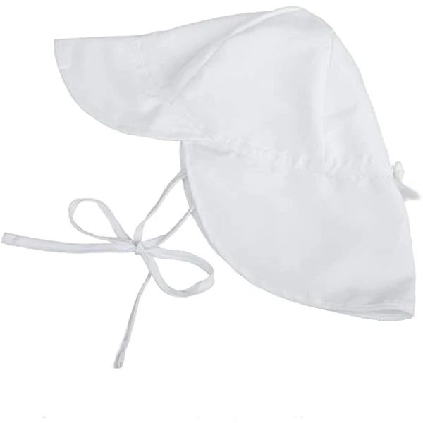 UV-resistent sommerhat til baby piger, strandhat med nakkebeskyttelse