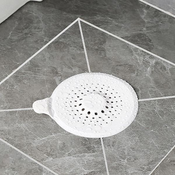 4 st silikonavloppsskydd, 14 cm kökshoavfallsfilter med sugkopp, badkarsavloppsfilter, duschhårfilter Univ
