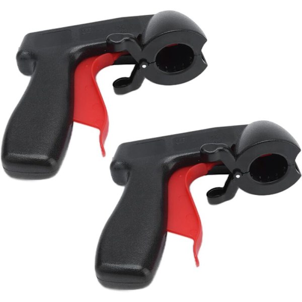2 stk. sprayhåndtak for aerosolbokser, full spraymaskinhåndtak konverterer umiddelbart aerosolboksene til sprøytepistol for maling