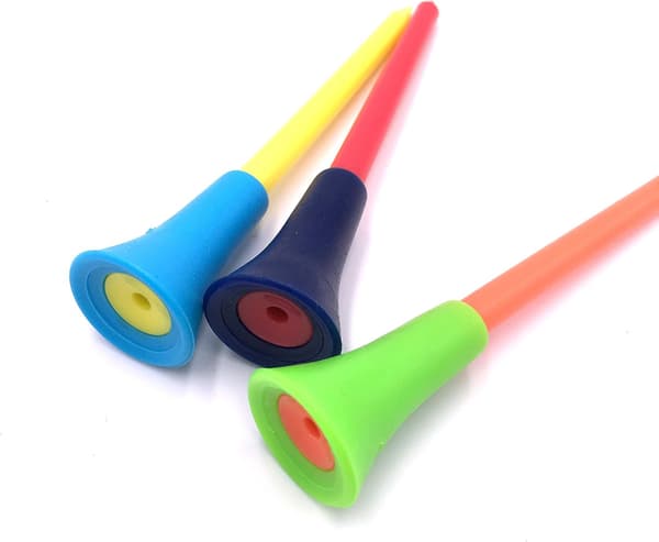50 stk (tilfeldige farger) Plast Golf Skaft 3-1/4 Tommer Holdbare Gummi Sete Golf Skaft