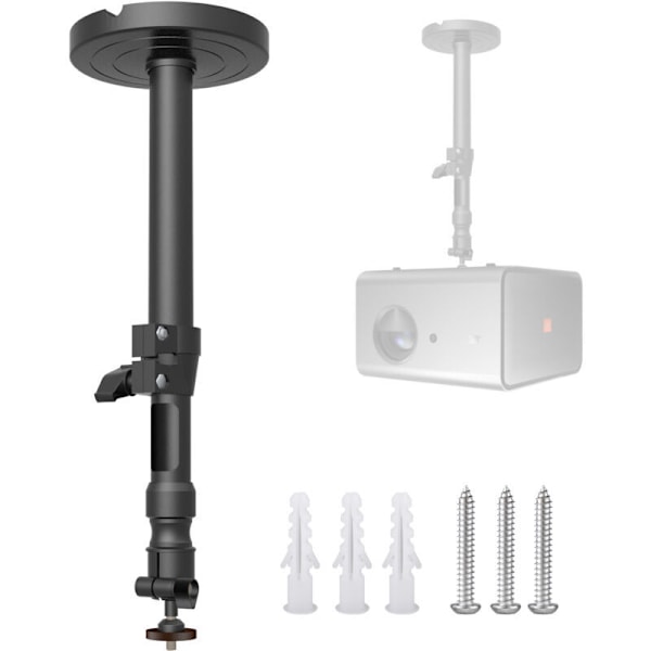 Universelt veggfeste for projektor, Mini projektor veggfeste, Lite projektorfeste for projektorer CCTV DVR-kamera med 360° roterende hode og gjenge A