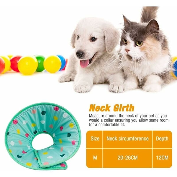 Anti-Bite Beskyttelseskjegle Halsbånd, Justerbart Mykt Kattehalsbånd, Anti-Bite Gjenopprettingshalsbånd for Liten Hund Katt, Anti-Bite Likk Sår Beskyttende Halsbånd Anti