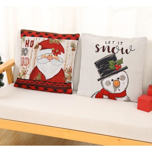 Juleputetrekk til sofa (2 stk.)