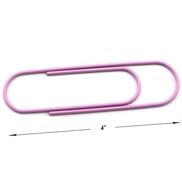 Pakke med 30 ekstra store papirclips 4 tommer 100 mm søde papirclips flerfarvede bogmærker, kontorartikler tilbehør