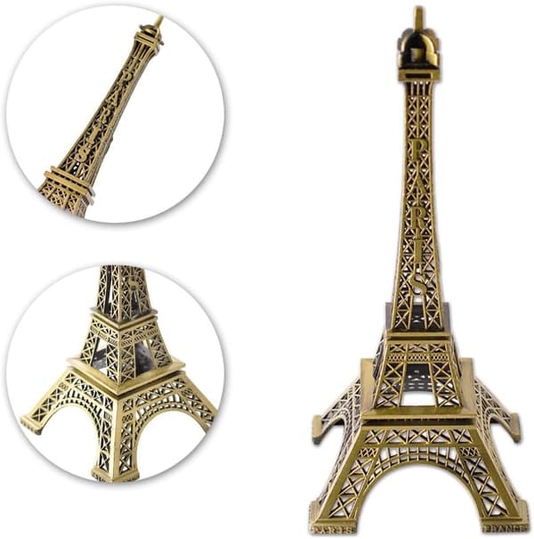 Eiffel-tornin pienoismalli - 15 cm metallinen Eiffel-tornin matkamuisto Eiffel-tornin patsas