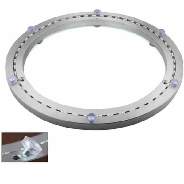 Rund metallisk vridplatta, Ø44,2cm, rund vridbar bas, 360° rotation, kullager med en rad, för intensiv användning