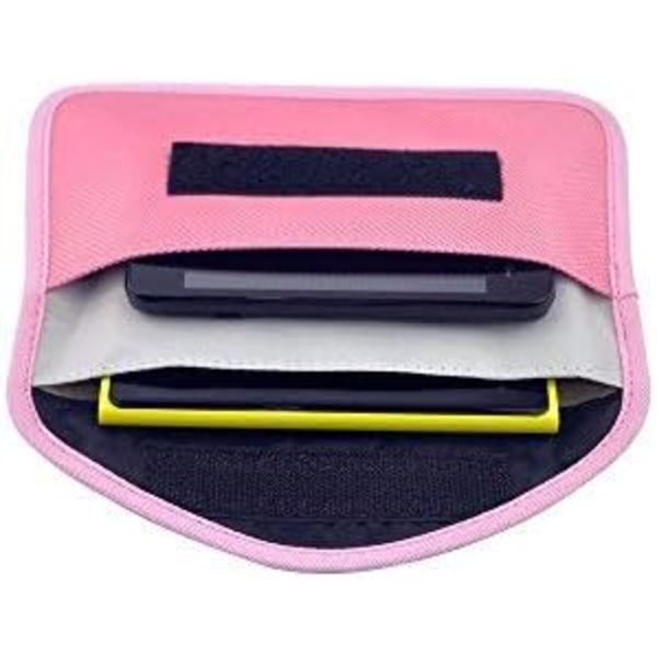 Protective Cloth Anti-Radiation Anti-Tracking Anti-Spy Signal Blocking Case Combo Bag¡§? Mobile Phone Bag Function (Pink)