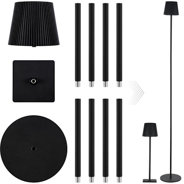 LED bordlampe Moderne gulvlampe med taktil kontroller med variabel intensitet med 3 fargetemperaturer for stue designkontor