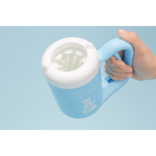 Blue Dog Paw Cleaner Cup Muddy Paw Cleaner for små hunder Katter Fo