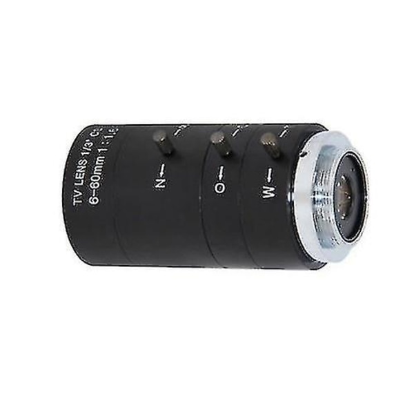 6-60mm käsikäyttöinen zoom-objektiivi F1.6 Cs C-kiinnityksellä