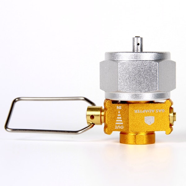 Flat tank adapter for utendørs produkter, gjensidig lading av gassbeholdere for campingutstyr, gassbeholder inflasjonsventil, gull trykkavlastningsadapter