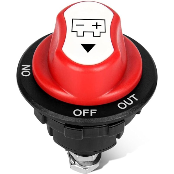 Akun tarkastuskytkin 12V 100A max 24V on-off-out 3-asentoinen virtapiiri 12V kytkin akun katkaisija veneeseen, asuntovaunuun